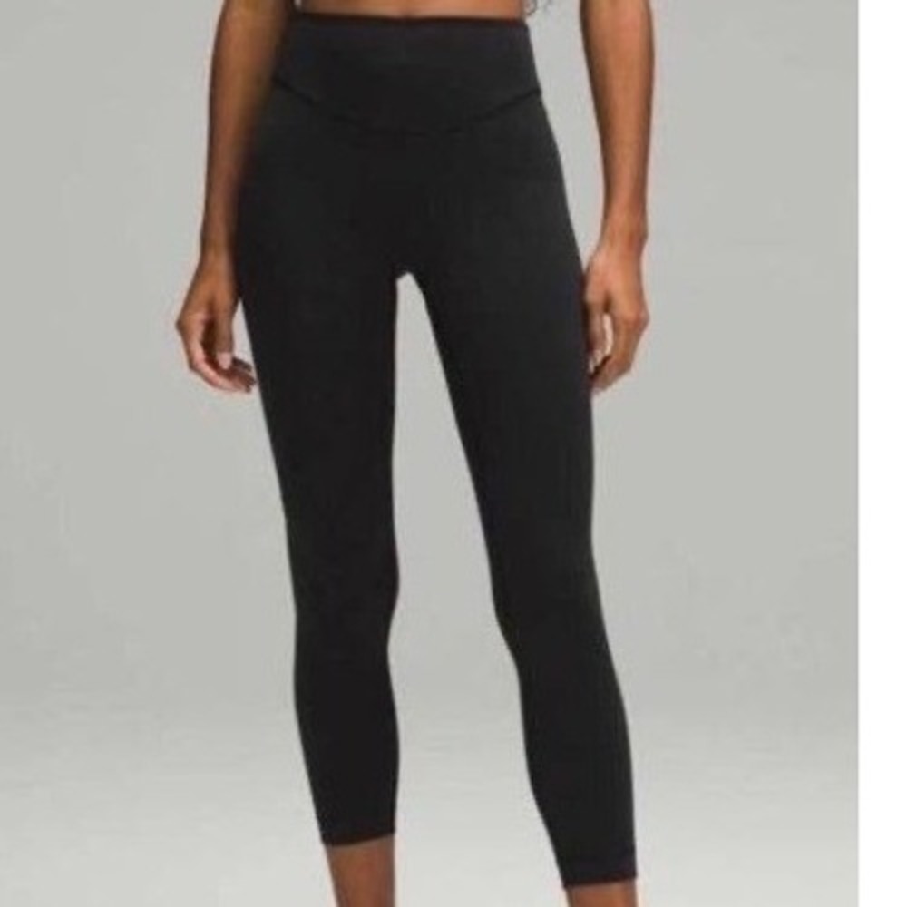 Lululemon Wunder Under SmoothCover Leggings 25" High Rise Black Size 12 Gym